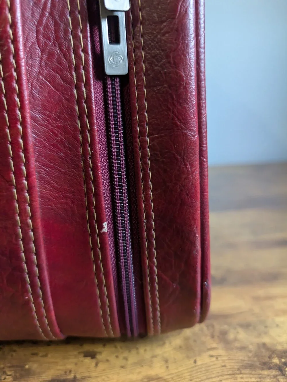 Vintage Samsonite Silhouette II Suitcase – Burgundy Red Carry On